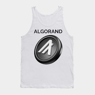 ALGHORAND 3d front view rendering cryptocurrency Tank Top